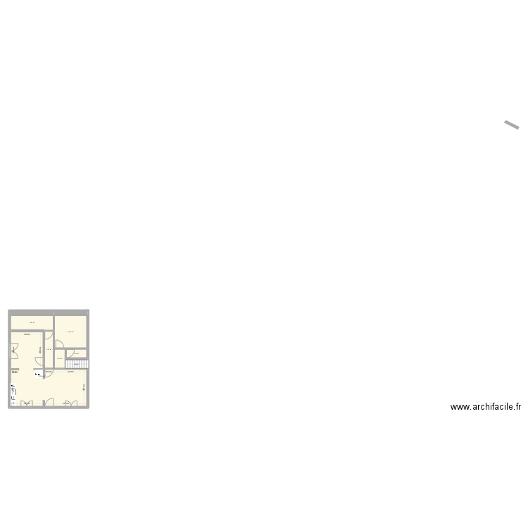 MAISON RDC. Plan de 7 pièces et 72 m2