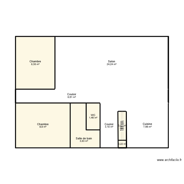 MA MAISON. Plan de 10 pièces et 68 m2