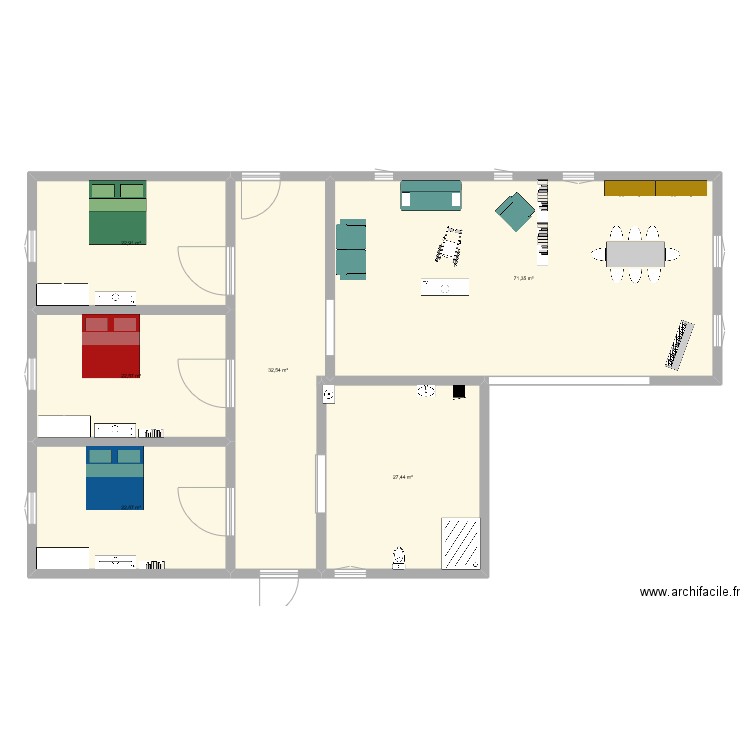 maison tourtan. Plan de 6 pièces et 199 m2