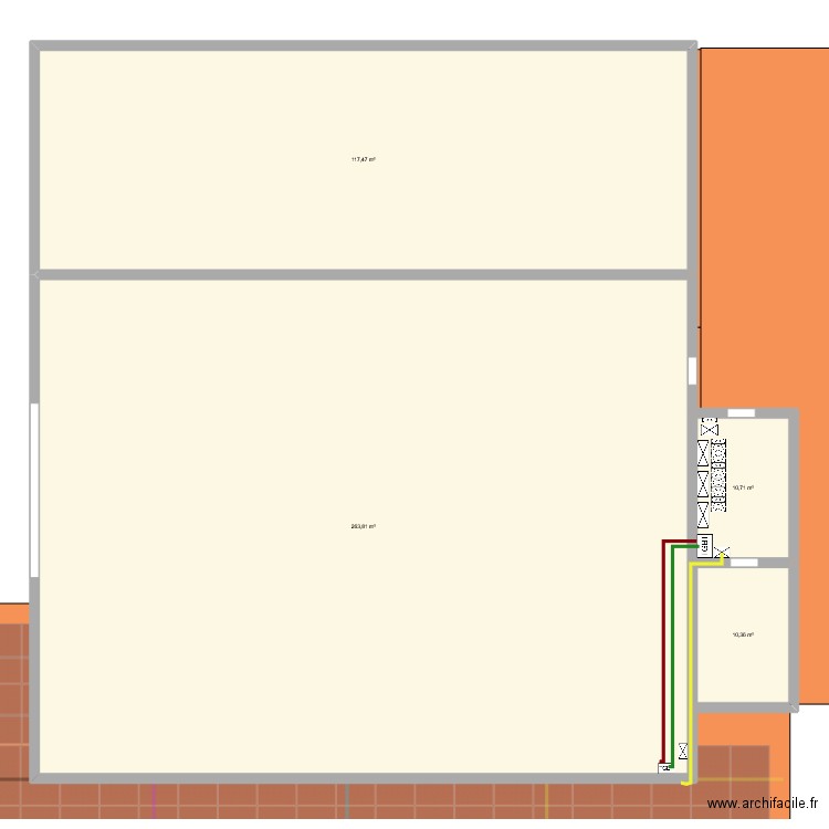 PML Warsage. Plan de 4 pièces et 402 m2