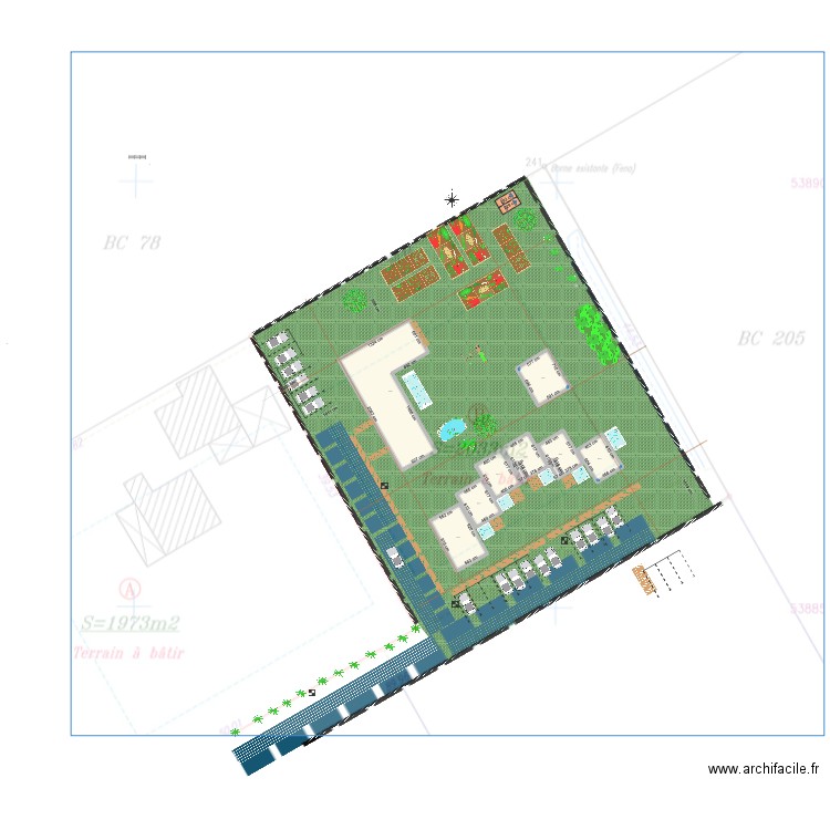 KAMANY 5 BONNE VERSION fév VRD+URBANISME. Plan de 9 pièces et 411 m2