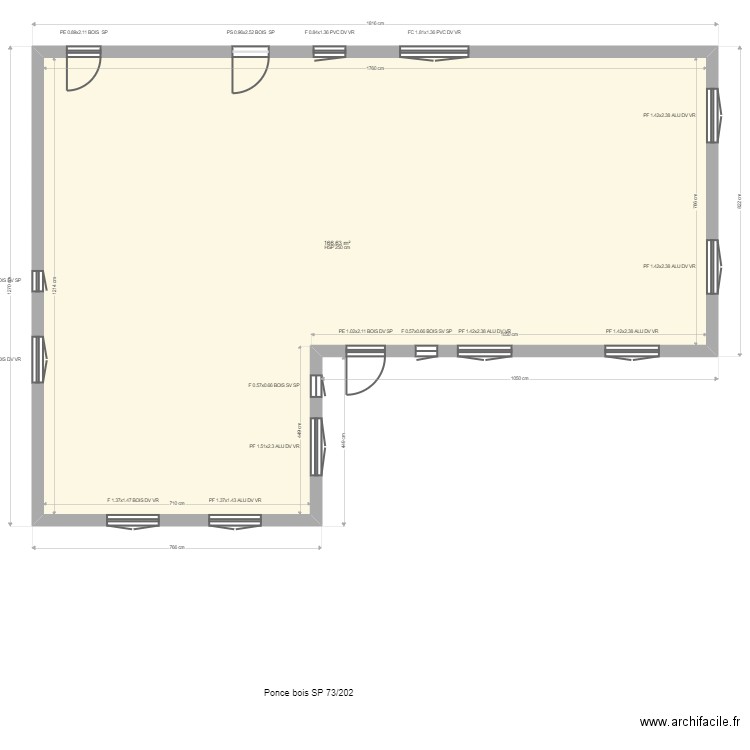 ML24014424. Plan de 2 pièces et 333 m2