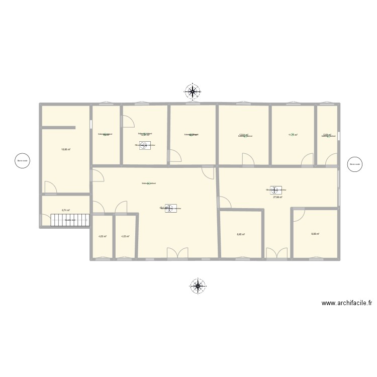 maison au mali. Plan de 14 pièces et 186 m2