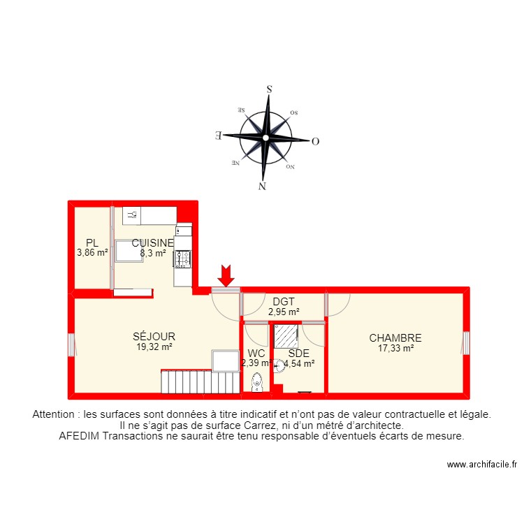 BI 23770 - . Plan de 14 pièces et 101 m2