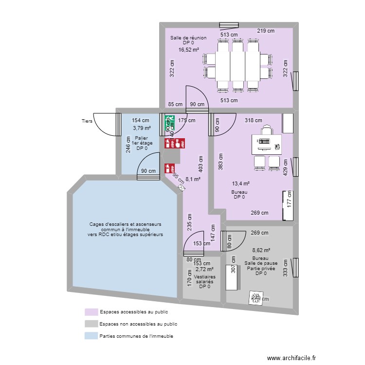 WIMOOV EMBRUN DANS L'EXISTANT. Plan de 7 pièces et 72 m2