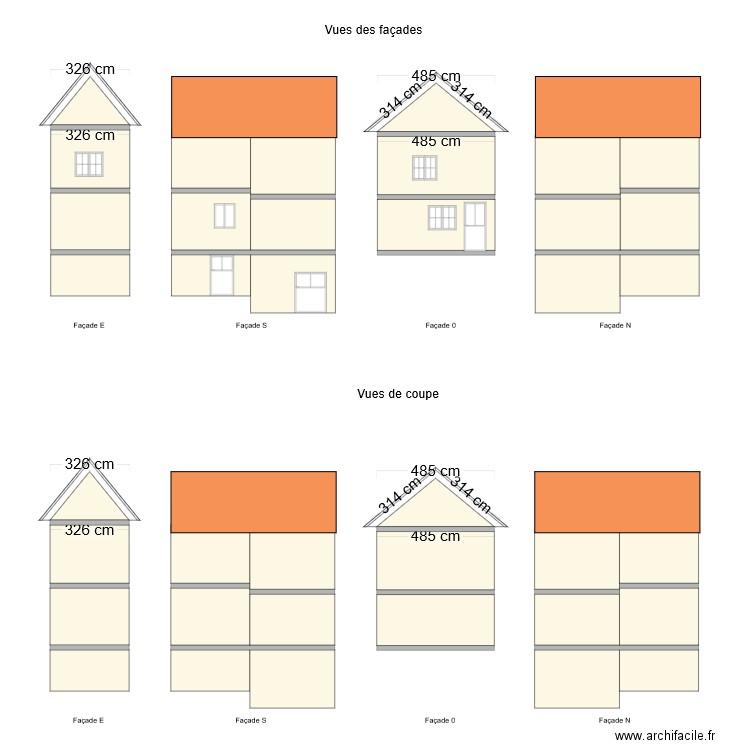 Façade albert. Plan de 0 pièce et 0 m2