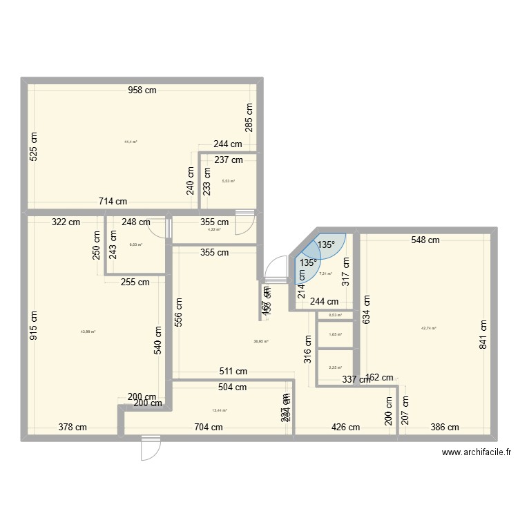 local st naz 300k v2. Plan de 12 pièces et 209 m2