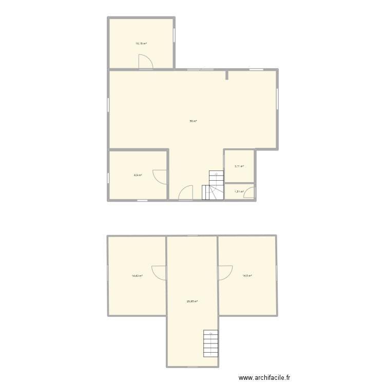 MAM. Plan de 8 pièces et 123 m2