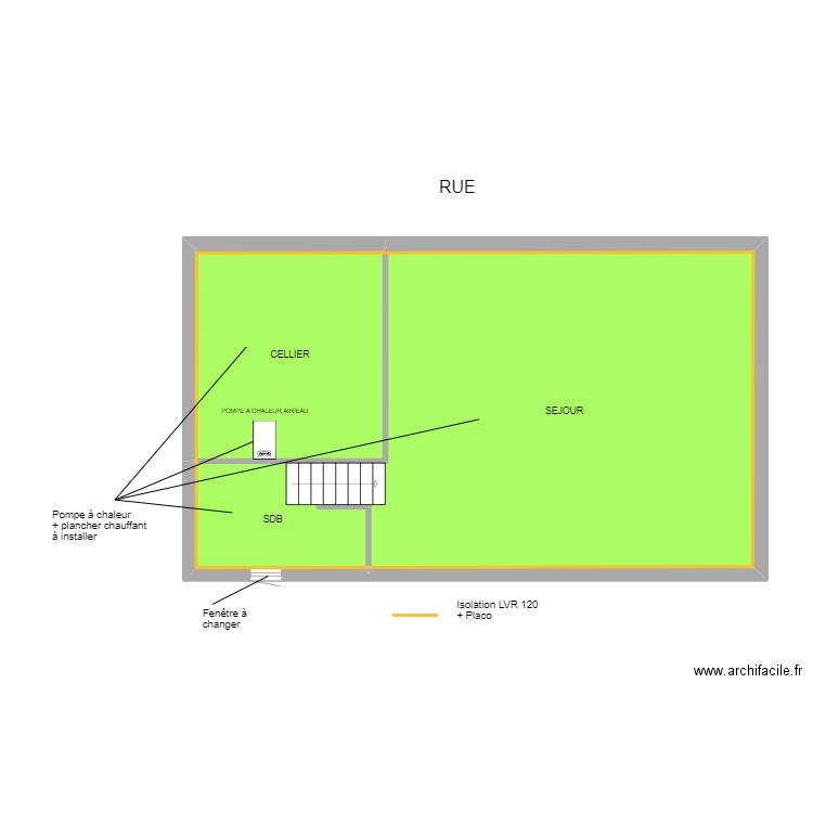 LEVEQUE 2. Plan de 15 pièces et 128 m2