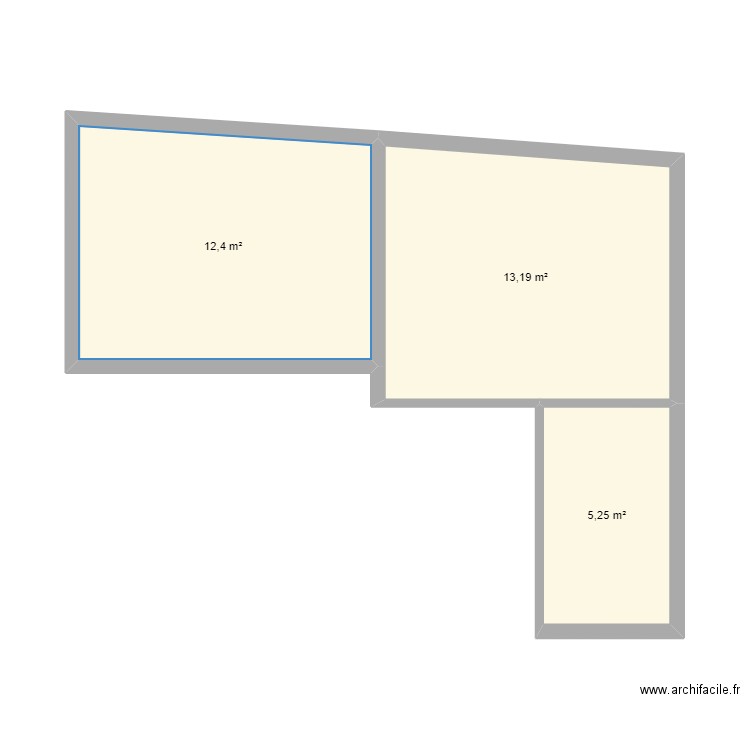 Ivry. Plan de 3 pièces et 31 m2