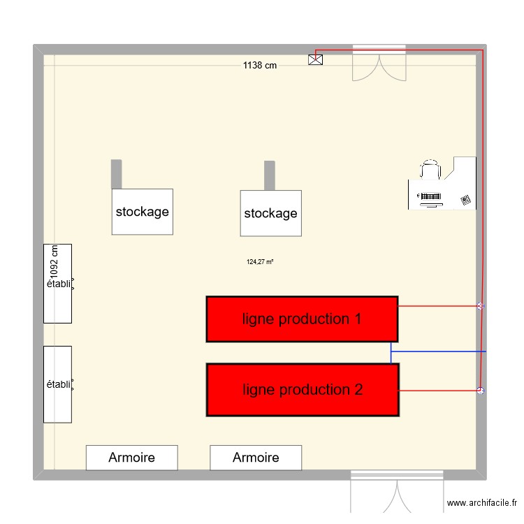 saé 1.3. Plan de 1 pièce et 124 m2