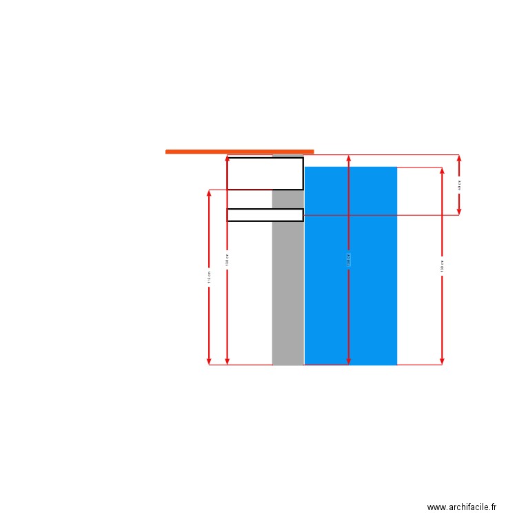 Plancher buse et skimmer. Plan de 0 pièce et 0 m2