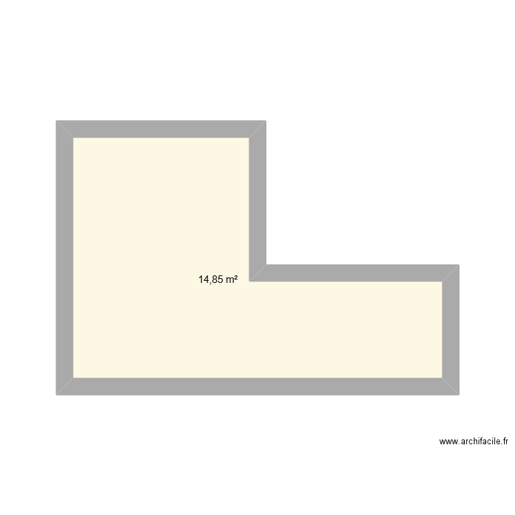 Maison jardin. Plan de 1 pièce et 15 m2