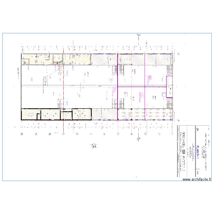 R+1 ERM Bureau Myetechno. Plan de 14 pièces et 237 m2