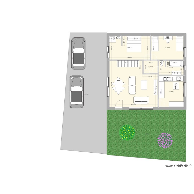 CHAUMONT 2. Plan de 16 pièces et 161 m2