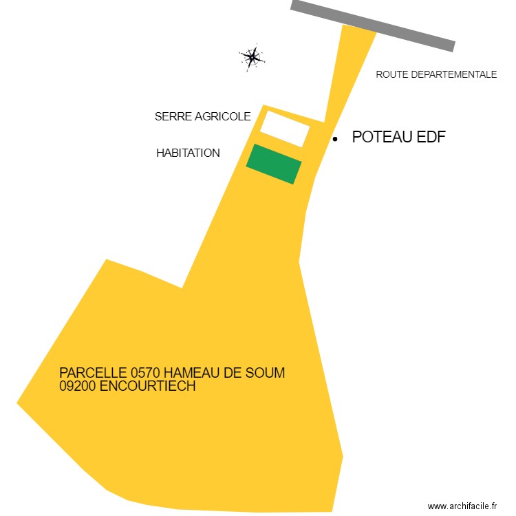 plan de masse fin. Plan de 0 pièce et 0 m2