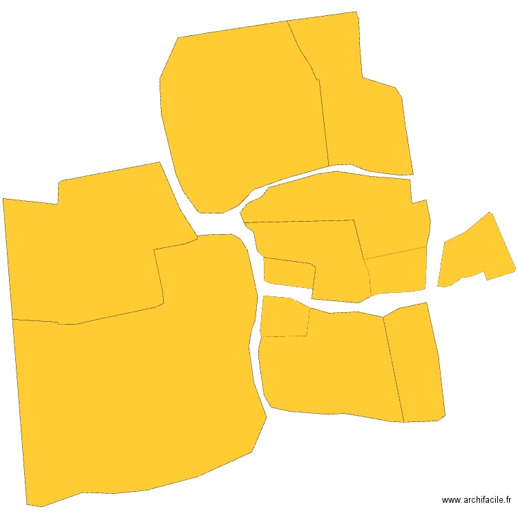 TET. Plan de 0 pièce et 0 m2