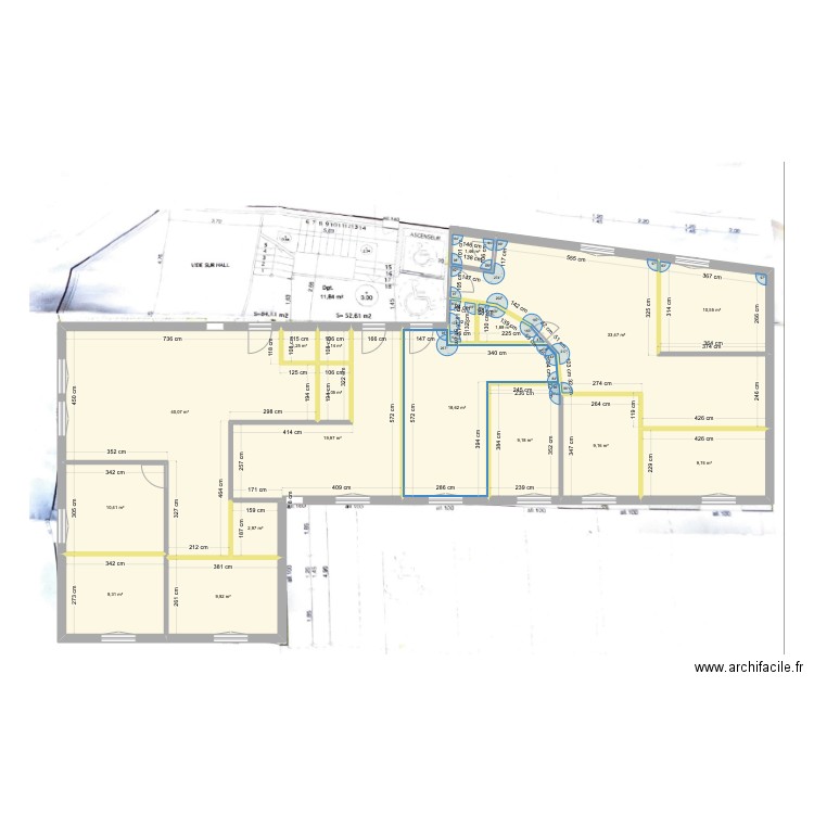 OPHTALMO VERSION 2. Plan de 18 pièces et 192 m2