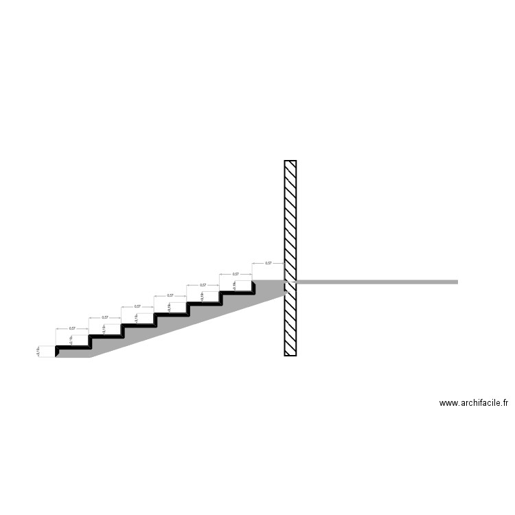 escalier mickaa&. Plan de 1 pièce et 1 m2