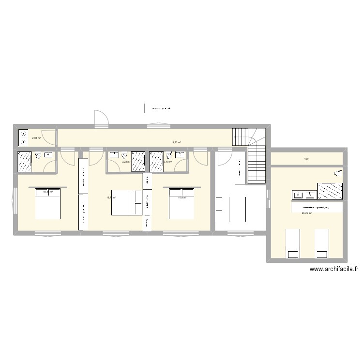 3.7.5 v4. Plan de 9 pièces et 112 m2