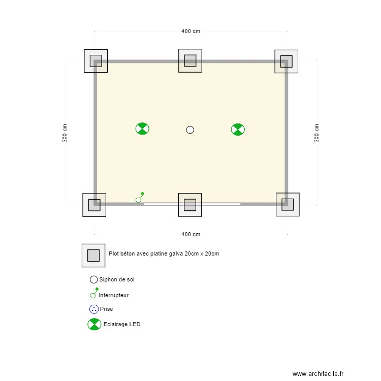 Module Calédonienne des eaux. Plan de 1 pièce et 11 m2