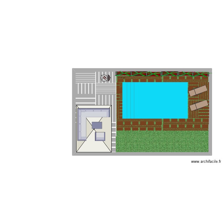 3*5,5. Plan de 1 pièce et 77 m2