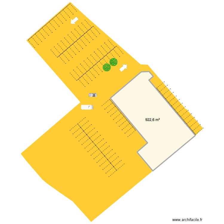 AB parking. Plan de 1 pièce et 923 m2