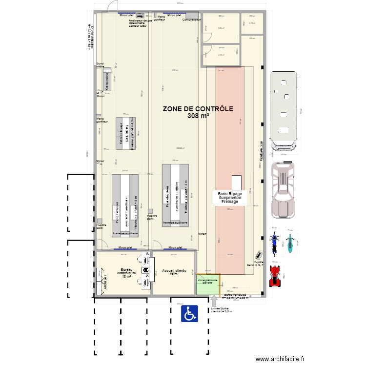 CCT mixte VL/CL LA FARLEDE projet 2. Plan de 6 pièces et 360 m2