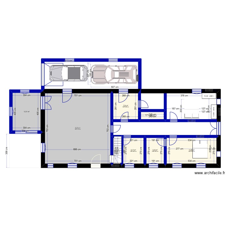 CLEMENSAC BAS 2. Plan de 8 pièces et 103 m2