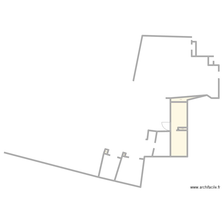 carrefour city. Plan de 5 pièces et 50 m2