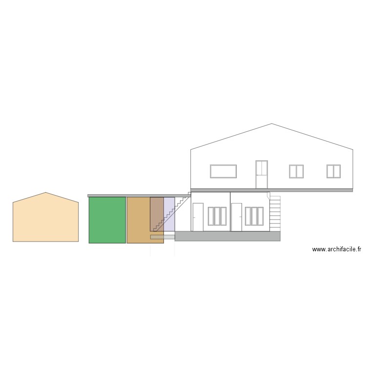 facade entreprot. Plan de 0 pièce et 0 m2