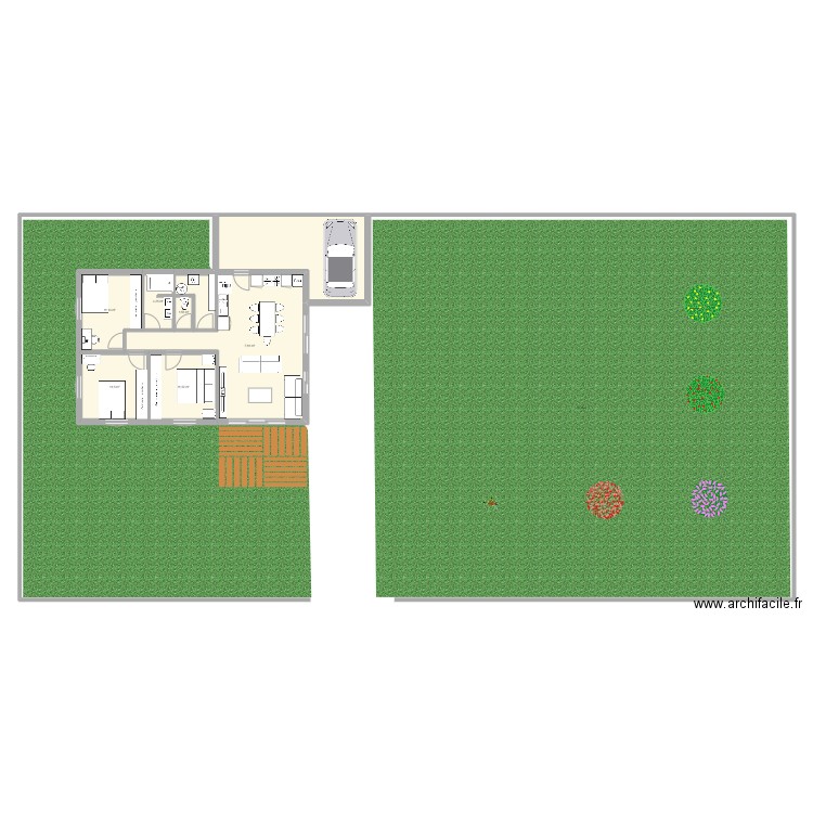 Bugalar 2. Plan de 6 pièces et 78 m2