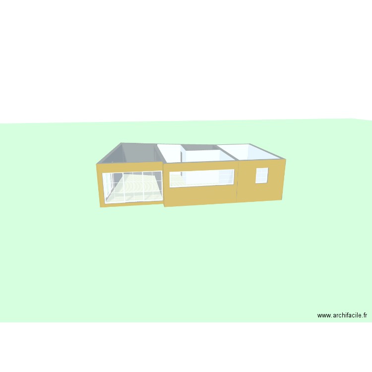 Maison Broussan . Plan de 4 pièces et 59 m2