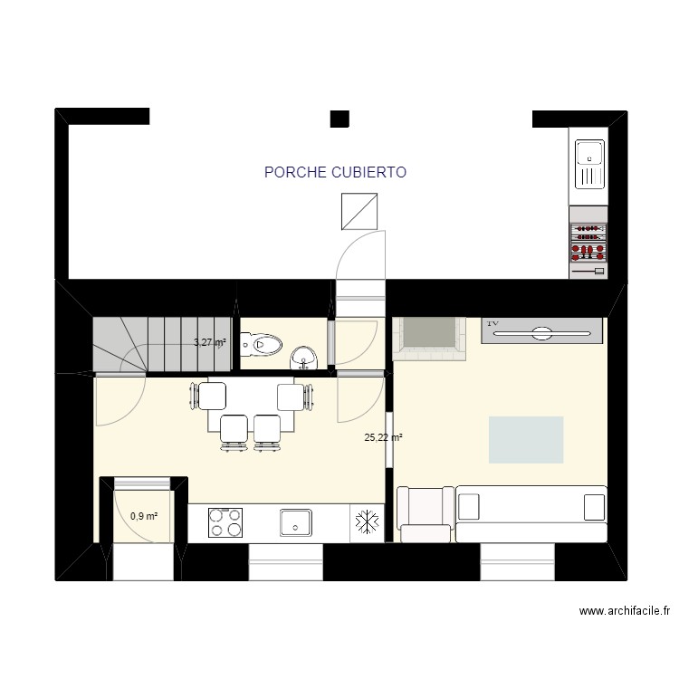 PLANTA BAJA APTO. A   (IZQUIERDA)   05   porche. Plan de 0 pièce et 0 m2