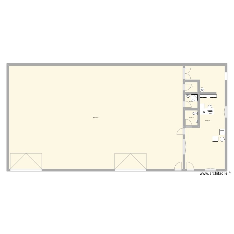 sci des marmotte. Plan de 5 pièces et 351 m2