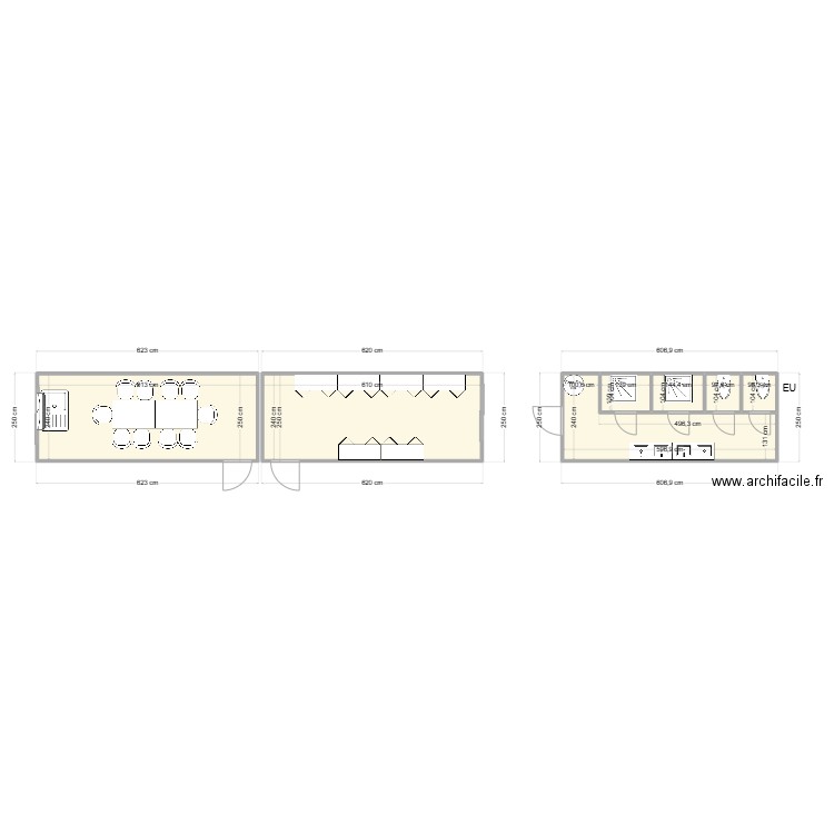 SOHO ARCHITECTURE - VENISSIEUX OPTION 1. Plan de 7 pièces et 43 m2