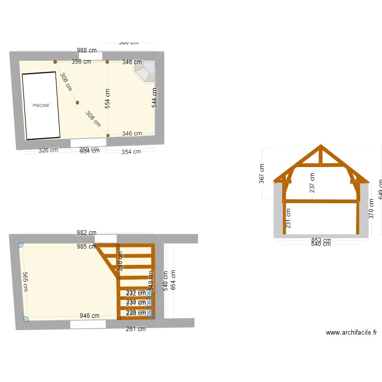 Marzan ruine jan 2024 V4. Plan de 6 pièces et 112 m2