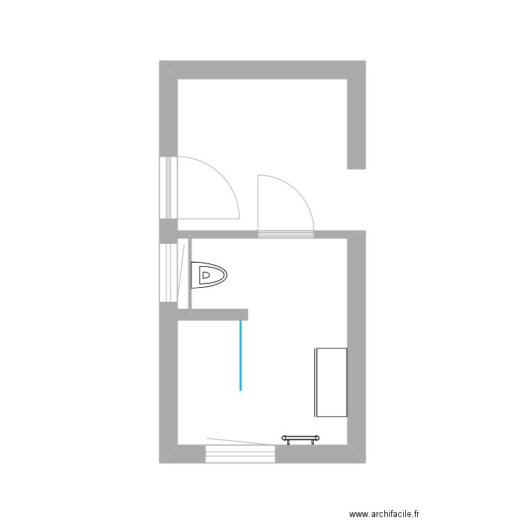 SdB etage2. Plan de 0 pièce et 0 m2