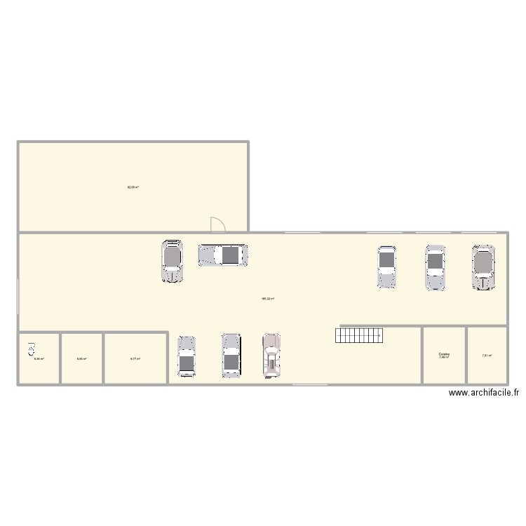 garage Renault pont Achard . Plan de 7 pièces et 285 m2