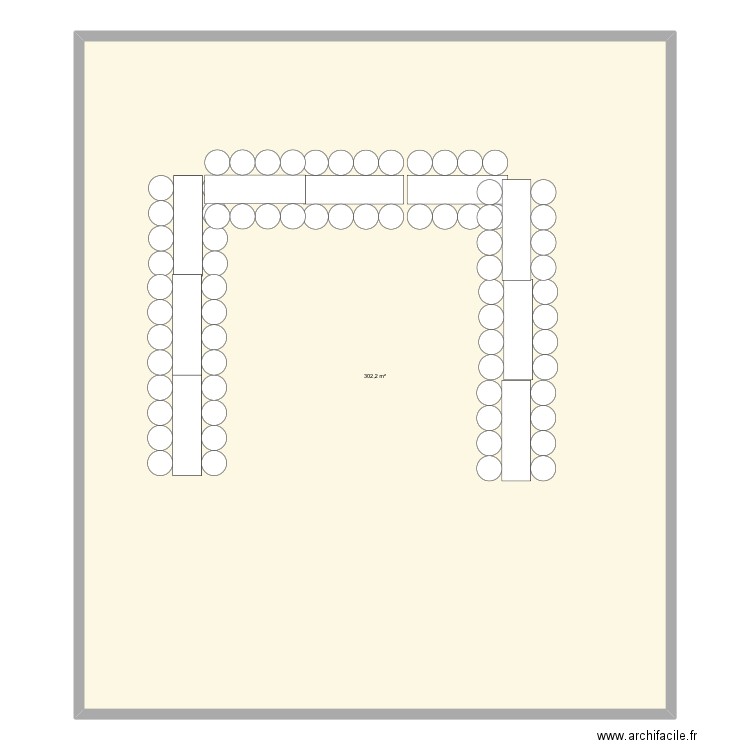 Plan 1 . Plan de 1 pièce et 302 m2