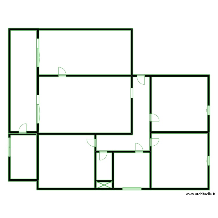 joseph roumanille. Plan de 11 pièces et 168 m2