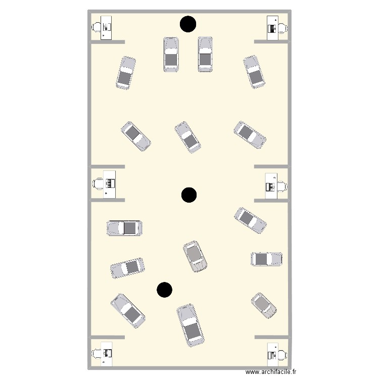 aze. Plan de 1 pièce et 554 m2