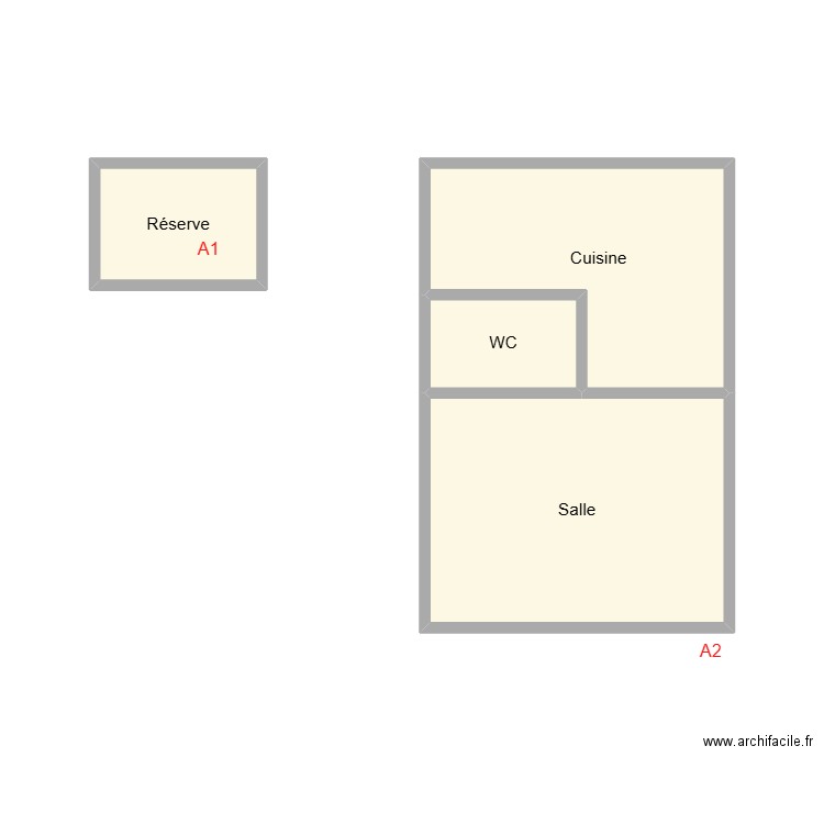 2502 SCI GUDO. Plan de 4 pièces et 16 m2