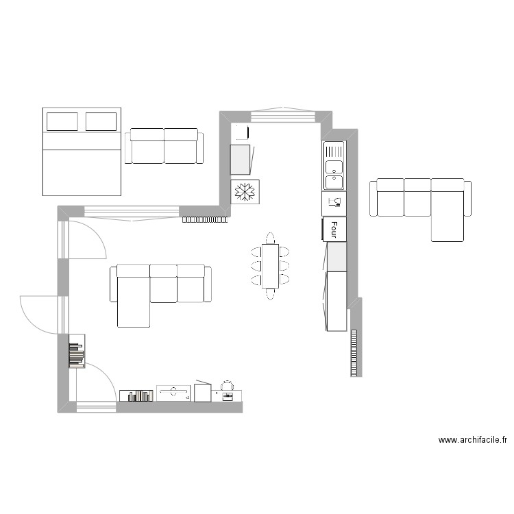 cuisine. Plan de 0 pièce et 0 m2