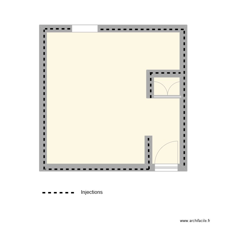 Plan M Liquito alexandre. Plan de 2 pièces et 21 m2