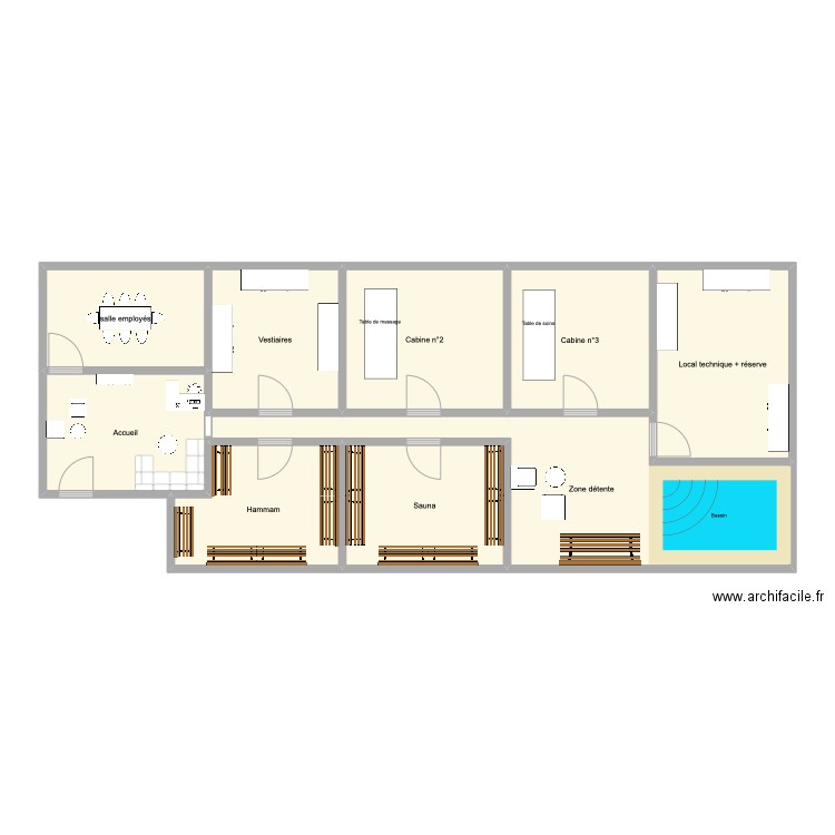 Chef d'oeuvre plan. Plan de 9 pièces et 109 m2