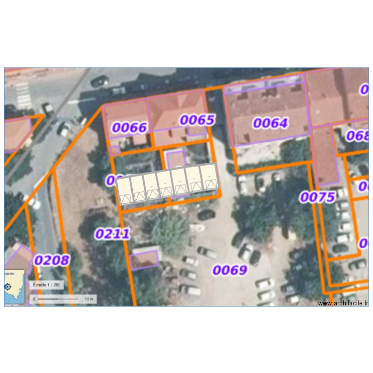 Garages. Plan de 6 pièces et 132 m2