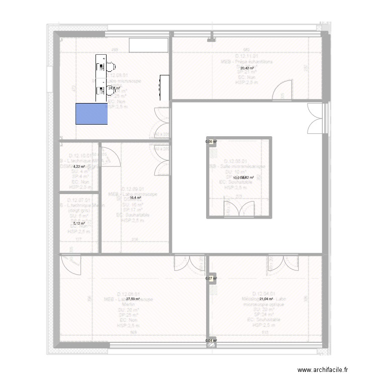 Prise3. Plan de 12 pièces et 179 m2