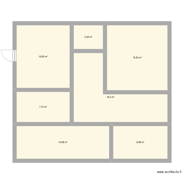 maison 199000. Plan de 7 pièces et 87 m2