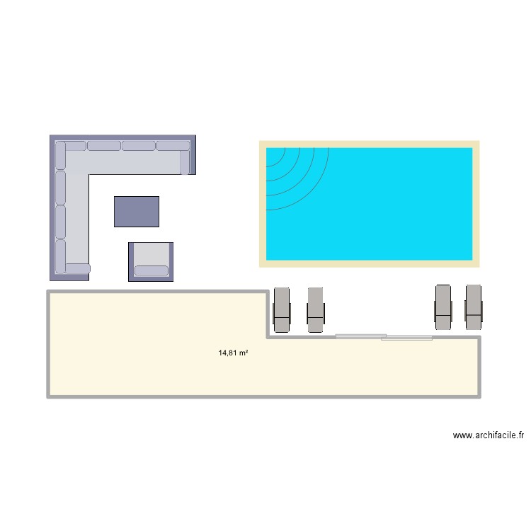 Maison A.F. Plan de 1 pièce et 15 m2